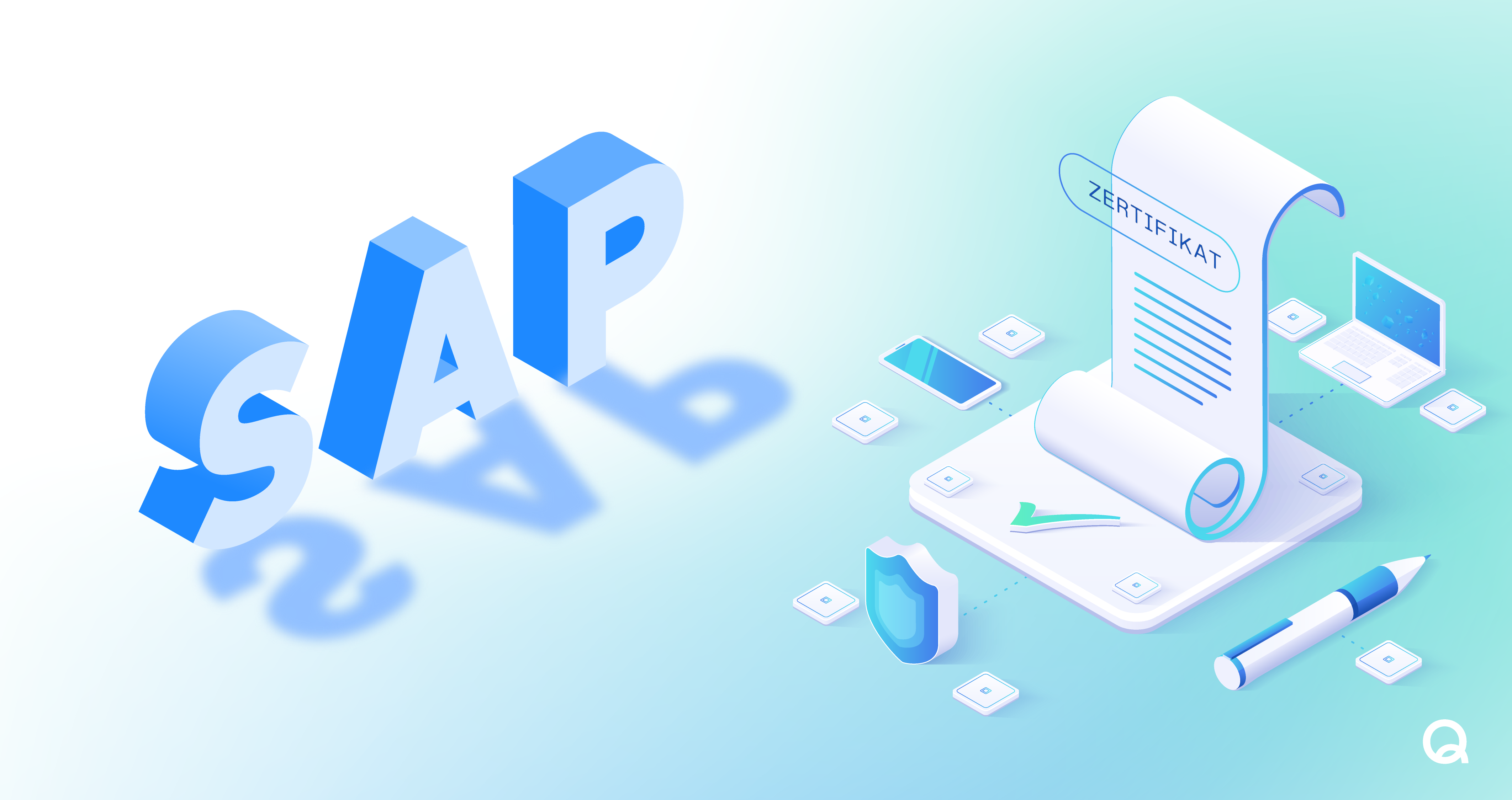Infografik zur Erreichung des neuen SAP Security Zertifikats durch die Firma Aveniq